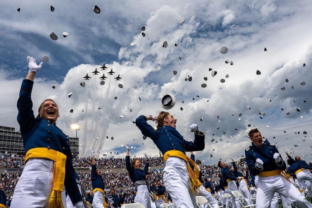 Colorado Springs Cheating Interracial - Air Force Academy graduates over 1,000 seniors in return to Falcon Stadium