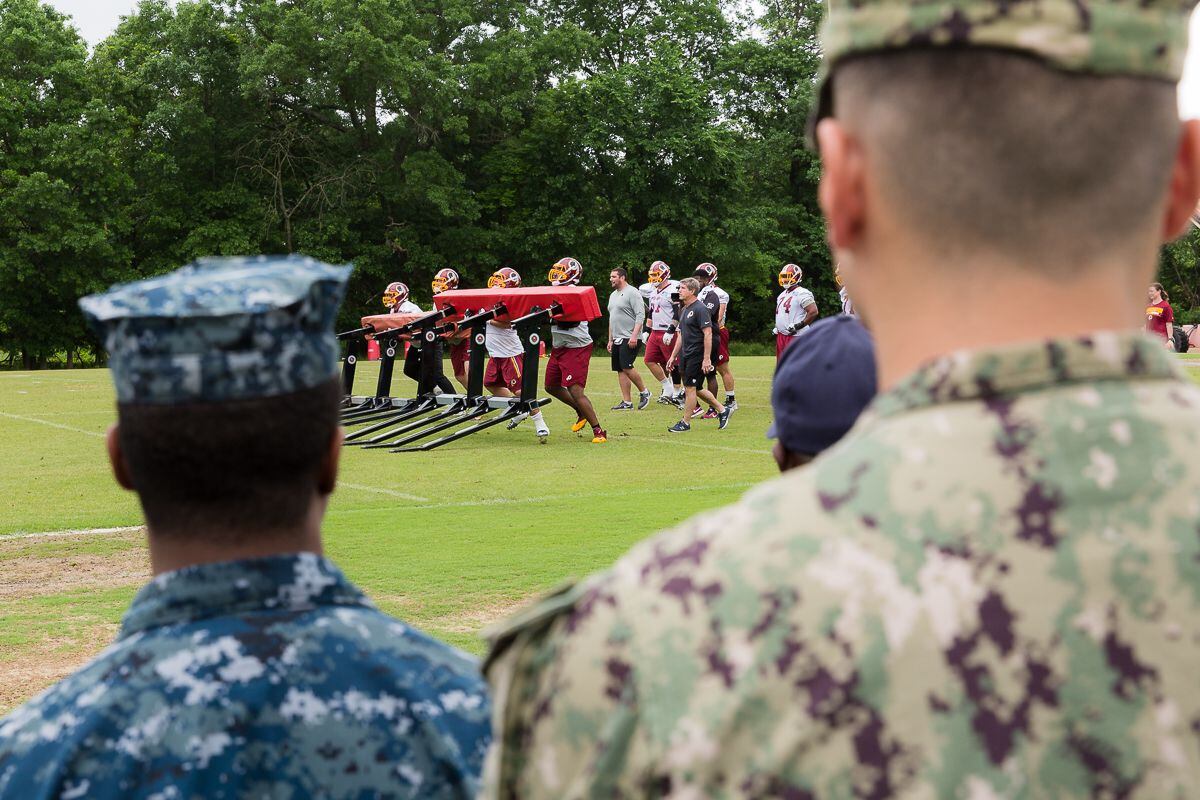 Redskins salute the military, Article