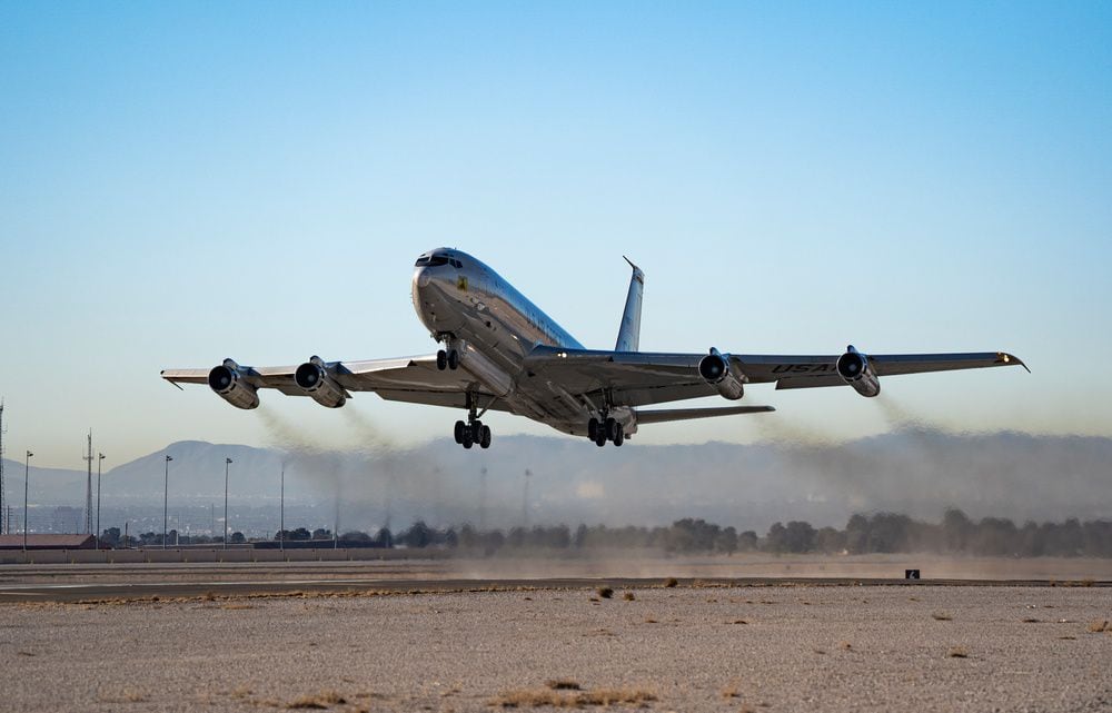 U.S. Air Force E-8 JSTARS Radar Jet Flies Rare Sortie Directly Over Eastern  Ukraine