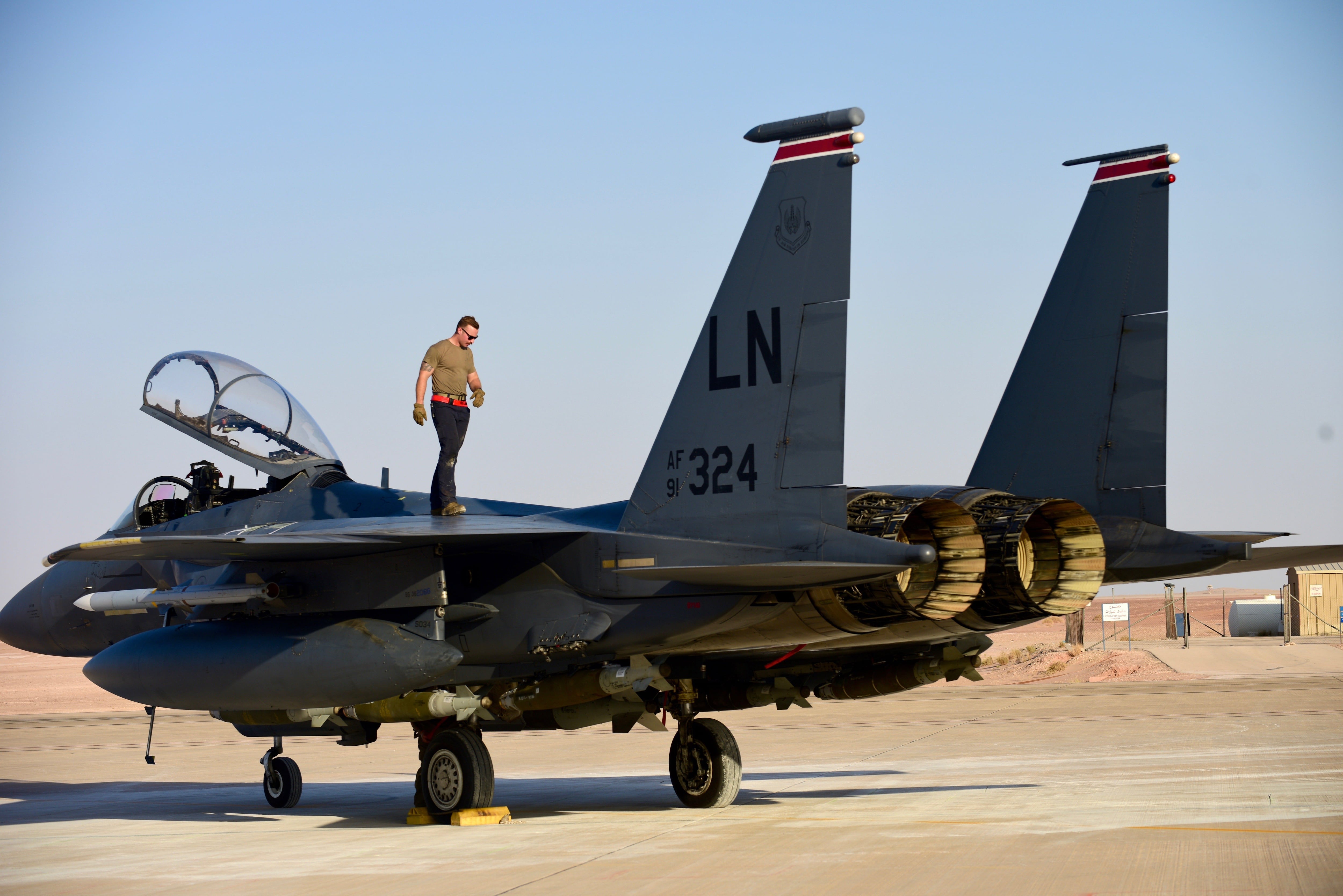 Here are the fighter squadrons currently in the Middle East