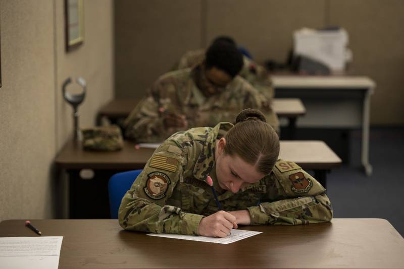 Enlisted airmen could soon take promotion tests online, leaders say